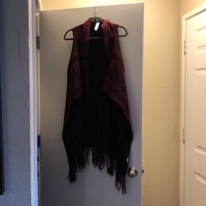 Long line sweater vest